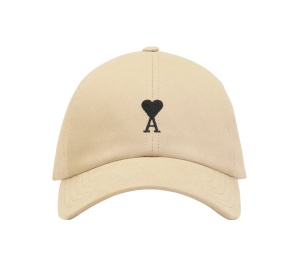 Buy Ami Paris De Coeur Embroidery Cap White Coffee at Sasom – Authentic and Ready to Ship