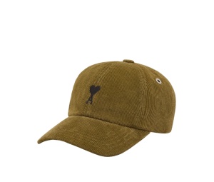 Buy Ami Paris De Coeur Corduroy Cap Green at Sasom – Authentic and Ready to Ship