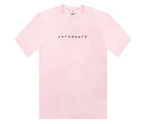 Buy Vetements Friendly Logo T-Shirt Baby Pink at Sasom – Authentic and Ready to Ship