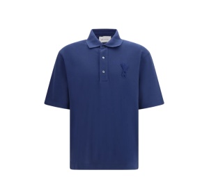 Buy Ami Paris De Coeur Polo Blue at Sasom – Authentic and Ready to Ship