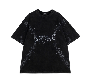 URTHE Bleached Oversized T-Shirt THE THORNS