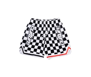 V.A.C. Culture Checkered Club Shorts Black-White-Red