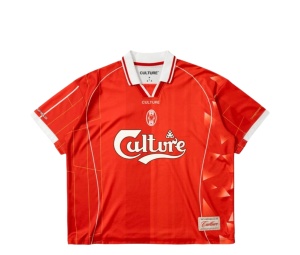 Buy V.A.C. Culture Liverpool Oversized Polo Red at Sasom – Authentic and Ready to Ship