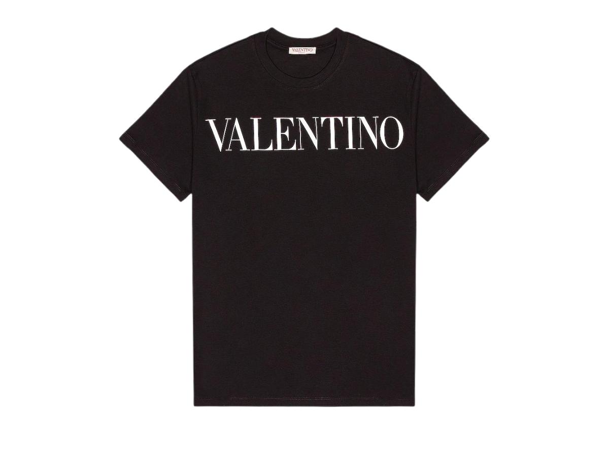 Valentino Logo Tee Black | Sasom