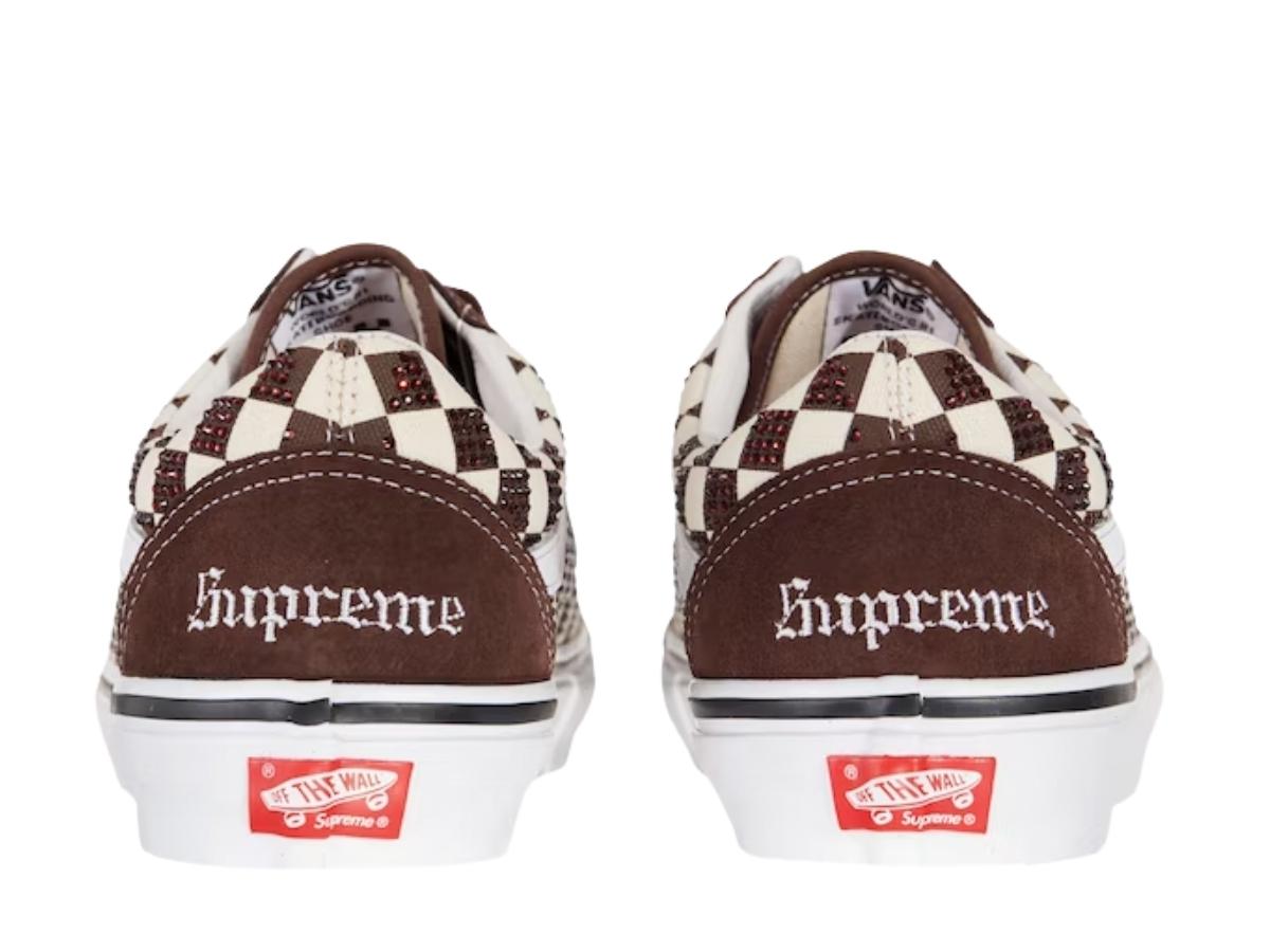 SASOM | shoes Vans Old Skool Supreme Swarovski Brown Check the