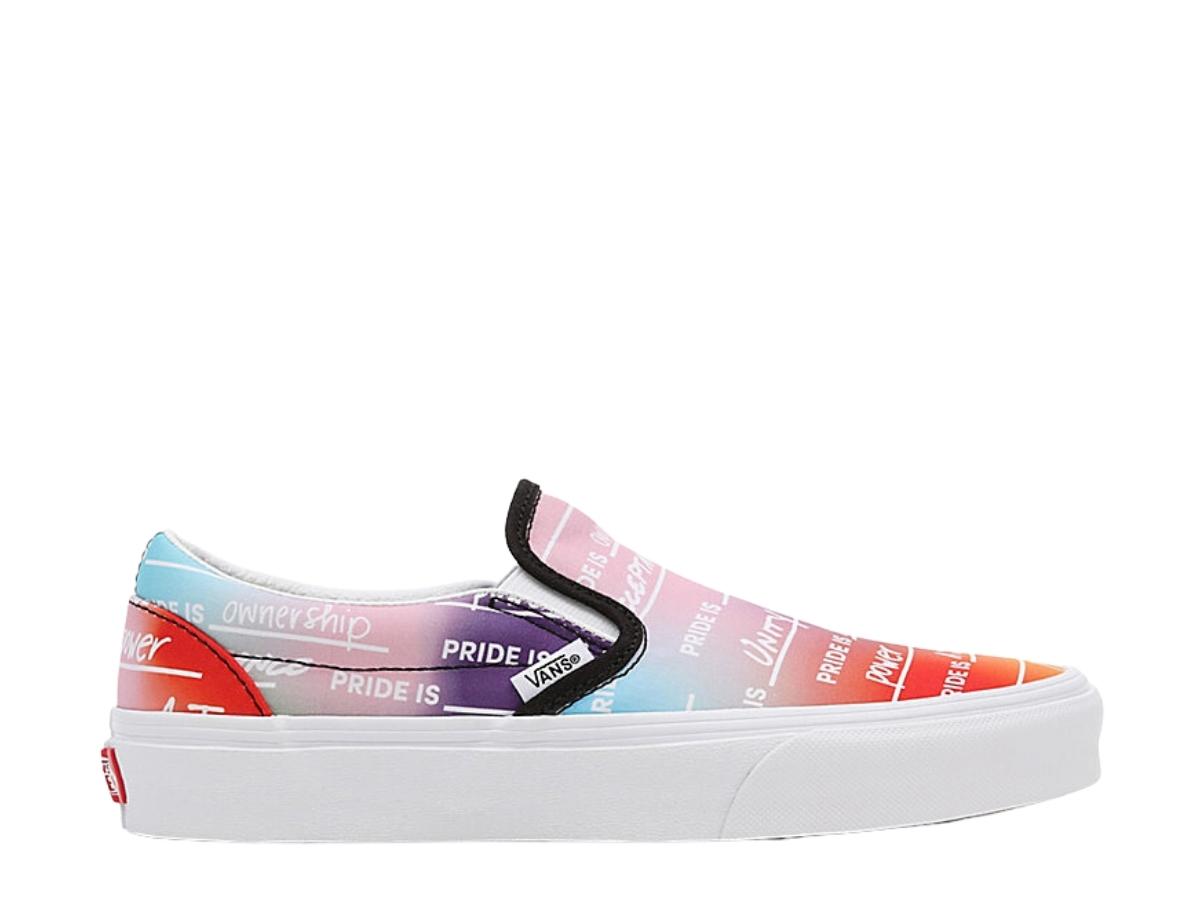 Vans UA Pride Classic Slip On Rainbow True White SASOM