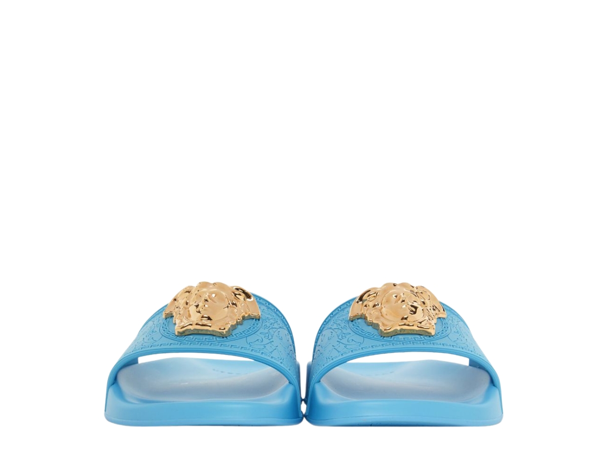 SASOM shoes Vasace Medusa Pool Slides In Rubber With Gold Logo