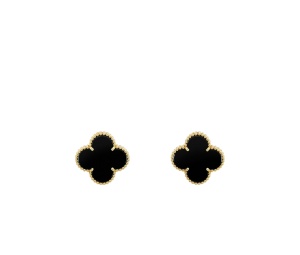 Buy Van Cleef & Arpels Magic Alhambra Earrings Yellow Gold Onyx at Sasom – Authentic and Ready to Ship