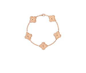 Buy Van Cleef & Arpels Vintage Alhambra Bracelet 5 Motifs Rose Gold at Sasom – Authentic and Ready to Ship