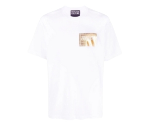 Buy Versace Jeans Couture Logo Crewneck T-Shirt White at Sasom – Authentic and Ready to Ship