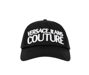 Versace Jeans Couture Logo Embroidered Baseball Cap Black