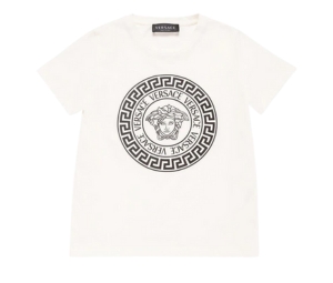 Buy Versace Kids' Medusa-Print Cotton Jersey T-Shirt White at Sasom – Authentic and Ready to Ship