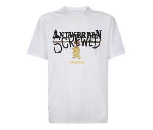 SASOM | apparel Vetements ANTWERPEN SCREWED T-shirt - White Check 