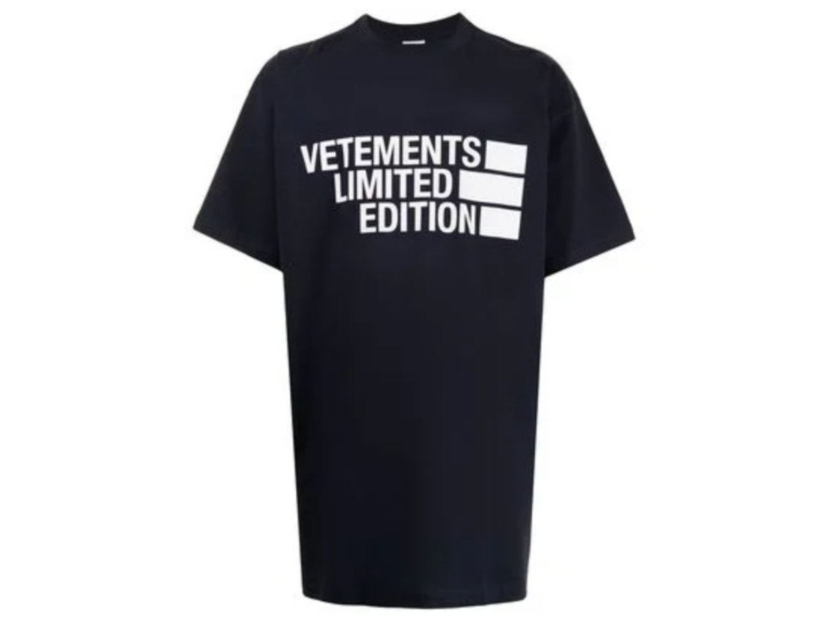 SASOM | apparel Vetements Limited Edition Big Logo Tee Black Check