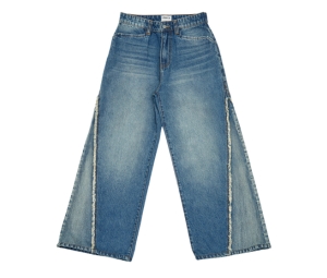 Vineca Flared Panel Jeans Mid Blue