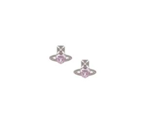 Vivienne Westwood Ariella Earrings Platinum-Rose Opal-Vintage Rose Cr-Light Pink Cz