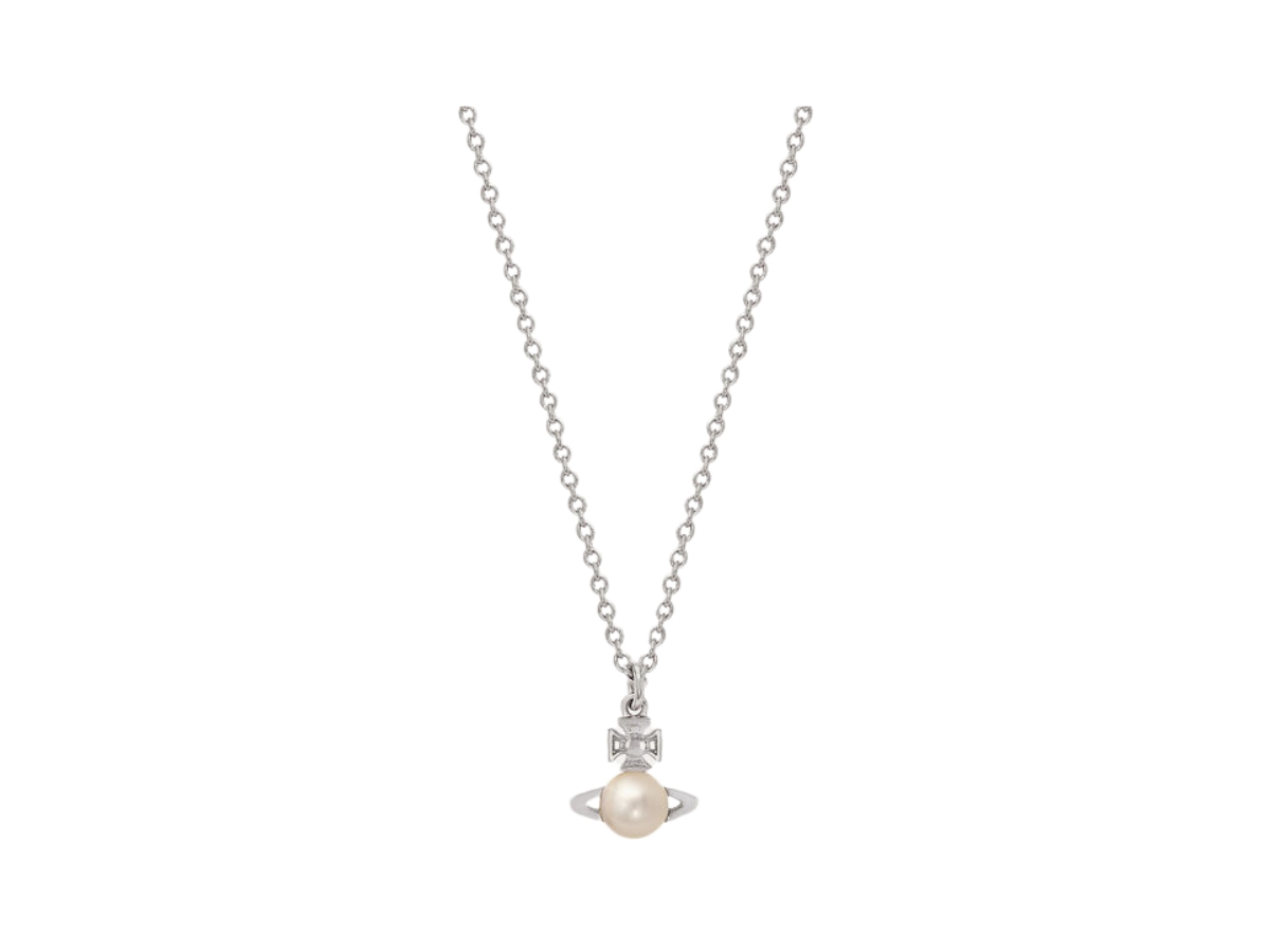 ★Vivienne Westwood★ Vivienne Westwood Women's BALBINA Pear Balbina Pendant Necklace in GOLD-Cream-Pearl | Vivienne