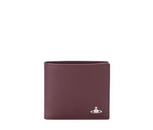 Buy Vivienne Westwood Kent Wallet In Saffiano Leather With Silver Finishing Burgundy at Sasom – Authentic and Ready to Ship