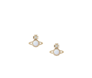 Vivienne Westwood Latifah Earrings In Gold Hardware-Pearl