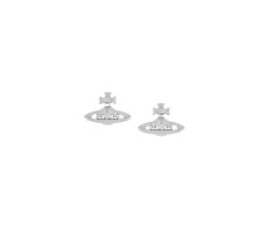 Vivienne Westwood Lorelei Stud Earrings In Brass Silver