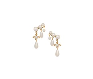 Vivienne Westwood Marybeth Earrings Gold-Creamrose Pearl
