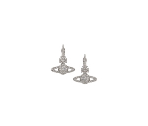 Buy Vivienne Westwood Grace Bas Relief Earrings Platinum Crystal at Sasom – Authentic and Ready to Ship