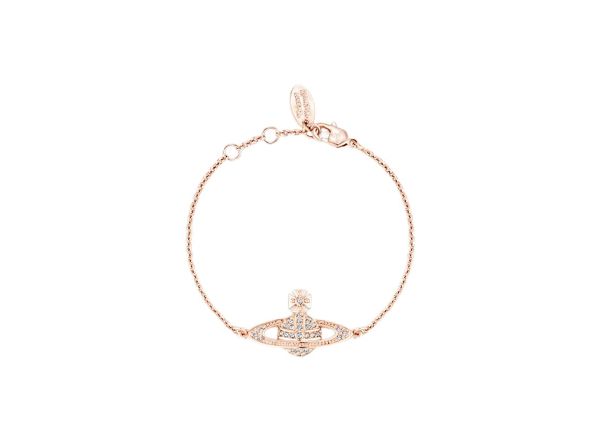 Vivienne Westwood Mini Bas Relief Chain Bracelet In Pink
