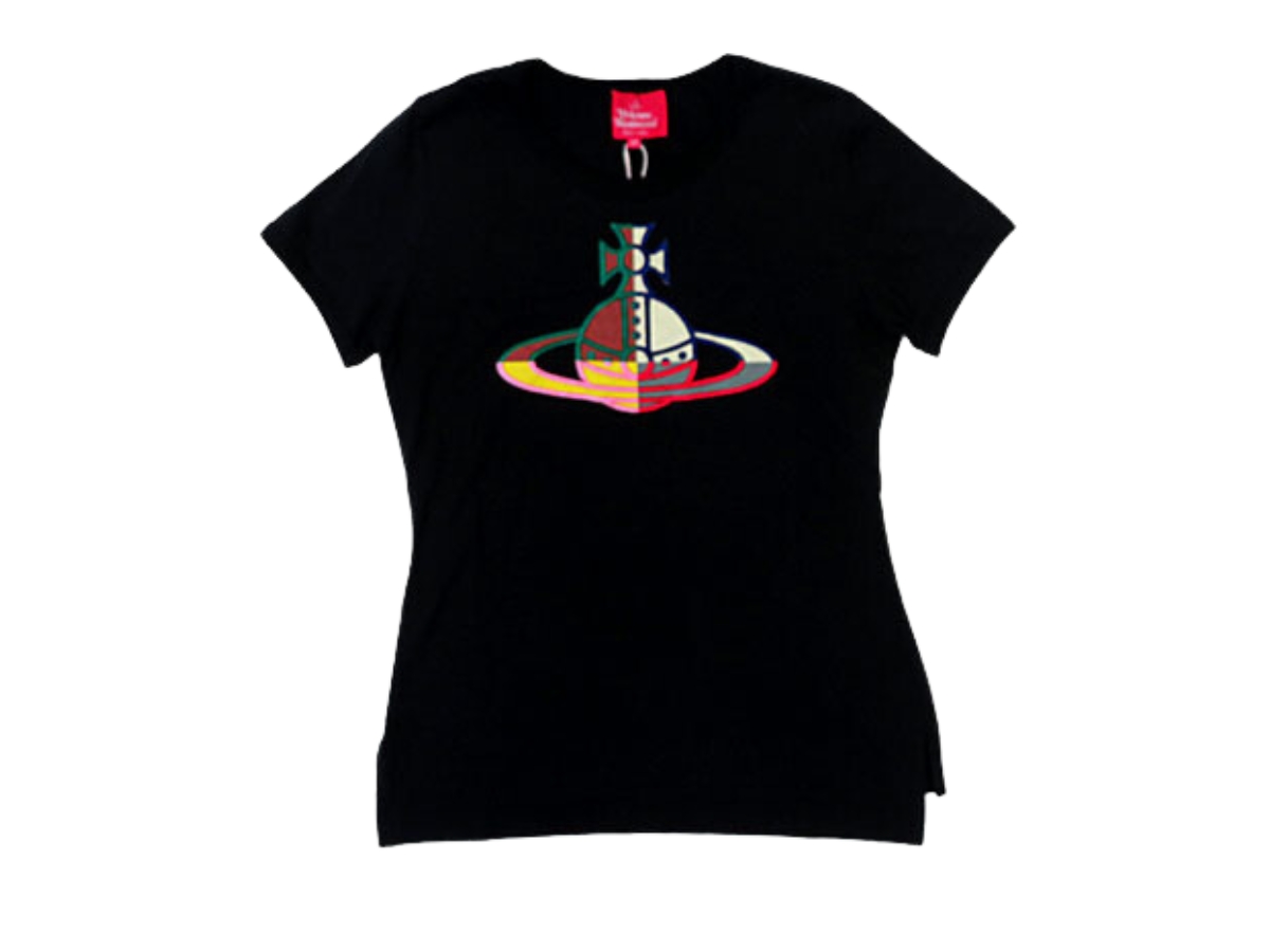 Vivienne Westwood Multicolor Orb Logo Printed Black