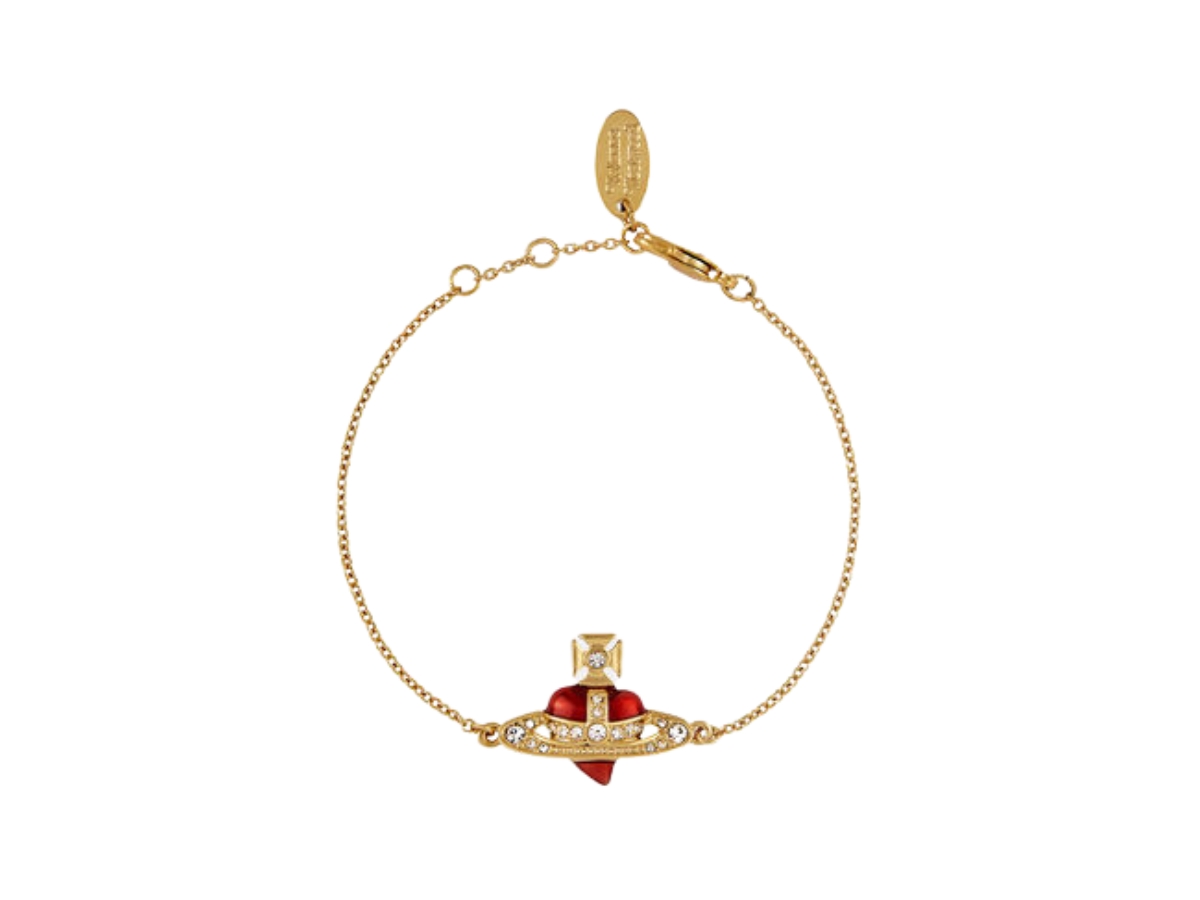Vivienne Westwood New Diamante Heart Bracelet In New