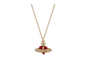 Buy Vivienne Westwood New Diamante Heart Pendant Necklace In New Diamante Heart With Gold-Tone Pink Enamel-White Crystals at Sasom – Authentic and Ready to Ship