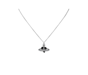 Buy Vivienne Westwood New Diamante Heart Pendant Platinum-Black Diamond Crystal-Black at Sasom – Authentic and Ready to Ship