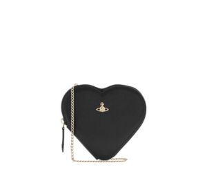 Buy Vivienne Westwood New Heart Crossbody In Saffiano Finish With Polished Hardware And Silver-Tone Orb Plaque Black at Sasom – Authentic and Ready to Ship