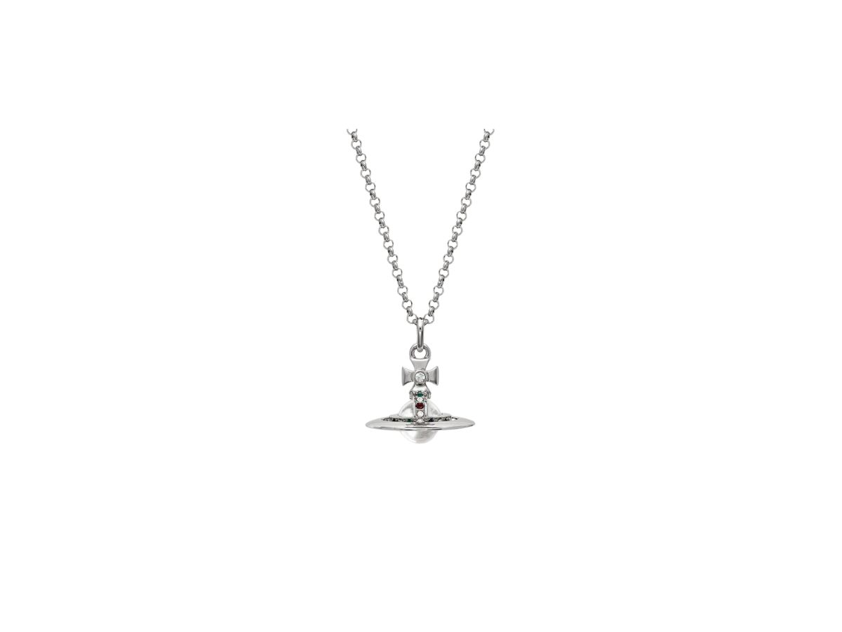 Buy Vivienne Westwood New Tiny Orb Pendant Platinum | SASOM