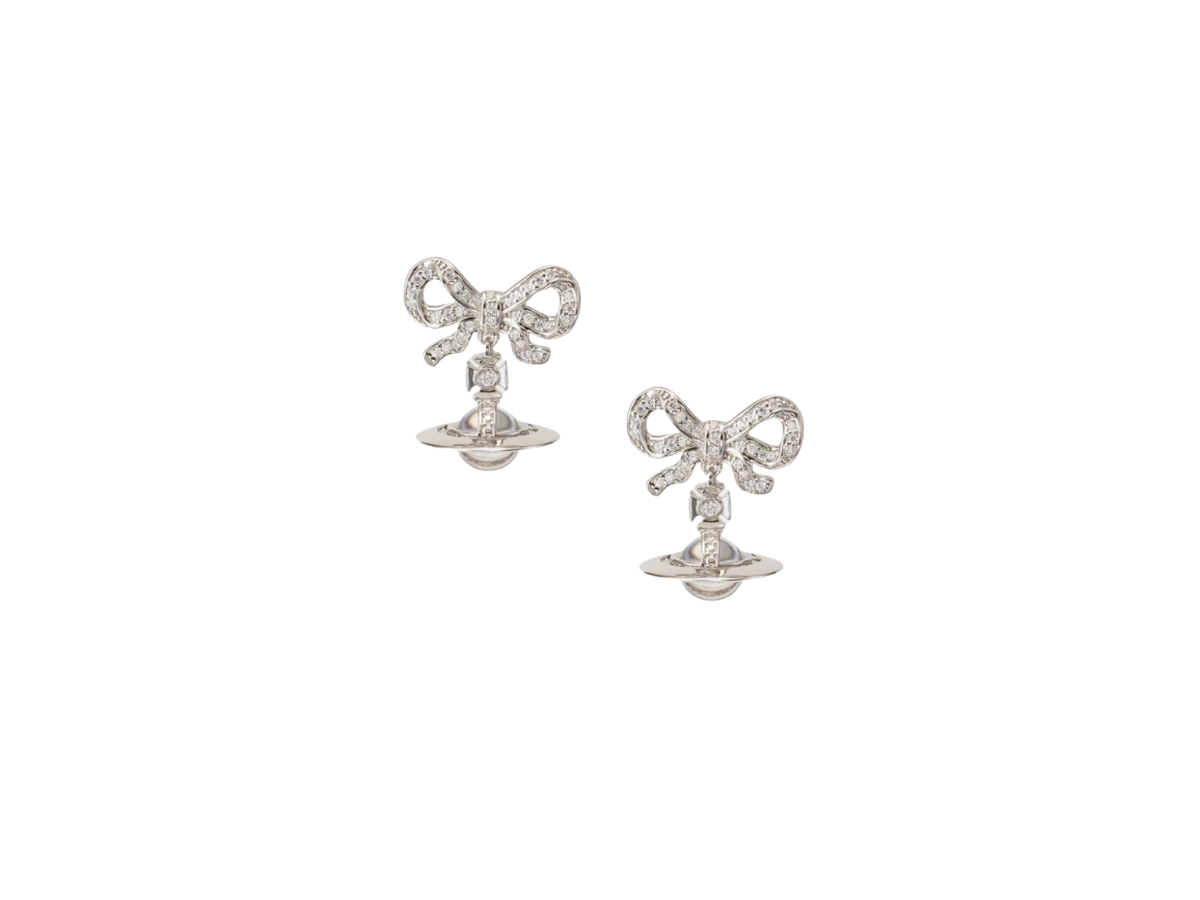 Vivienne Westwood Octavie Earrings In Silver Hardware