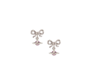 Buy Vivienne Westwood Octavie Earrings In Silver Hardware Pink at Sasom – Authentic and Ready to Ship