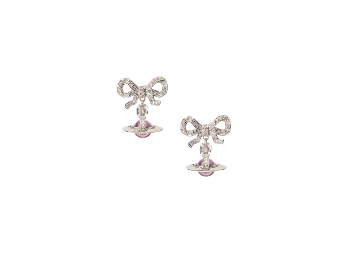 Vivienne Westwood OCTAVIEピアス　シルバー×ピンク ヴィヴィアン ウエストウッド ピアス Vivienne Westwood OCTAVIE