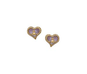 Vivienne Westwood Petra Earrings Gold-Lavender