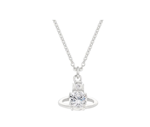 Vivienne Westwood Reina Pendant In White Metal With Polished Finish Hardware