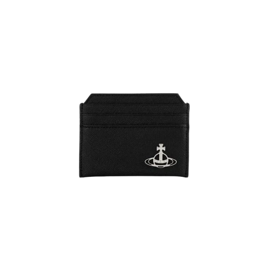 Vivienne Westwood Embossed Slim Card Holder Black