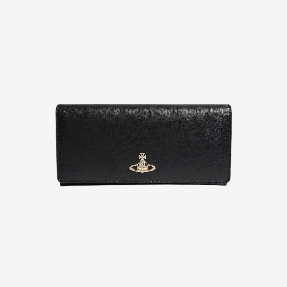 Vivienne westwood saffiano victoria classic long wallet black