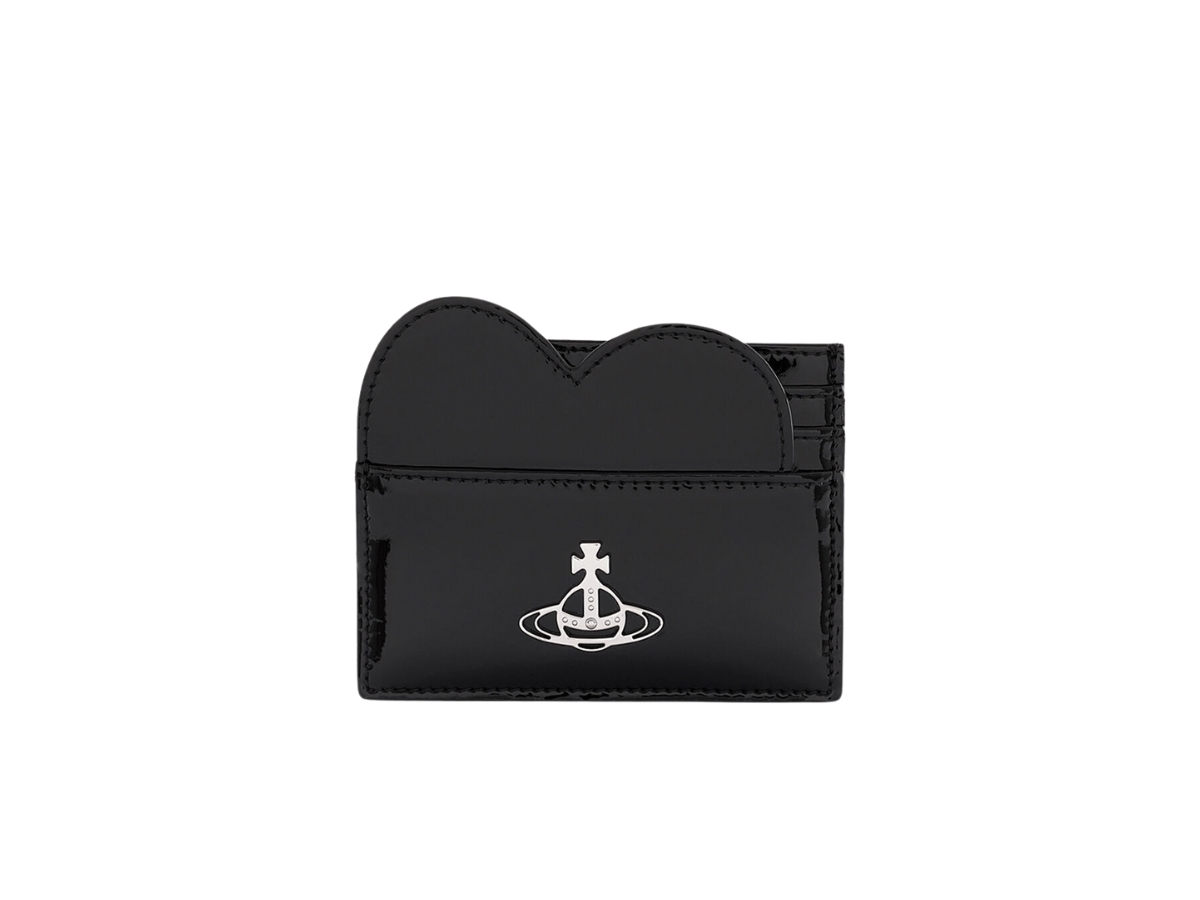 Vivienne Westwood SHINY PATENT ハートカードケース SHINY PATENT HEART カードケース(ブラック)（メンズ