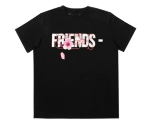 Vlone Friends Sakura Logo T-Shirt Black SS23