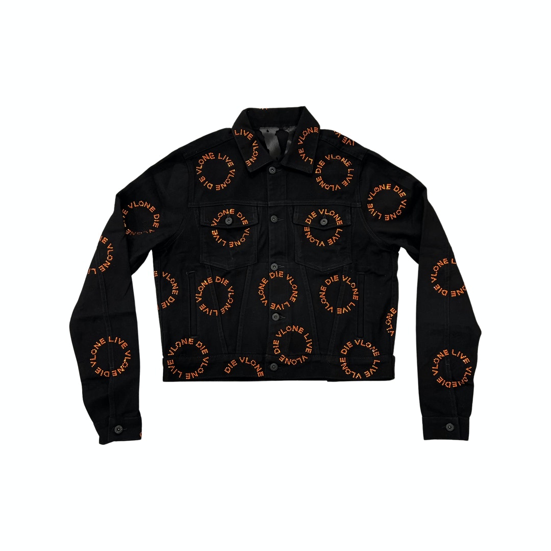 https://d2cva83hdk3bwc.cloudfront.net/vlone-rhinestone-denim-jacket-black-orange-1.jpg