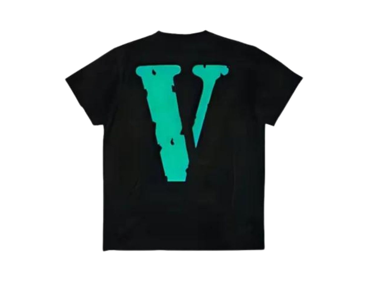 Black and green vlone shirt hotsell