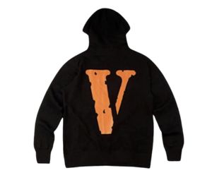 Vlone Staple Hoodie Black-Orange