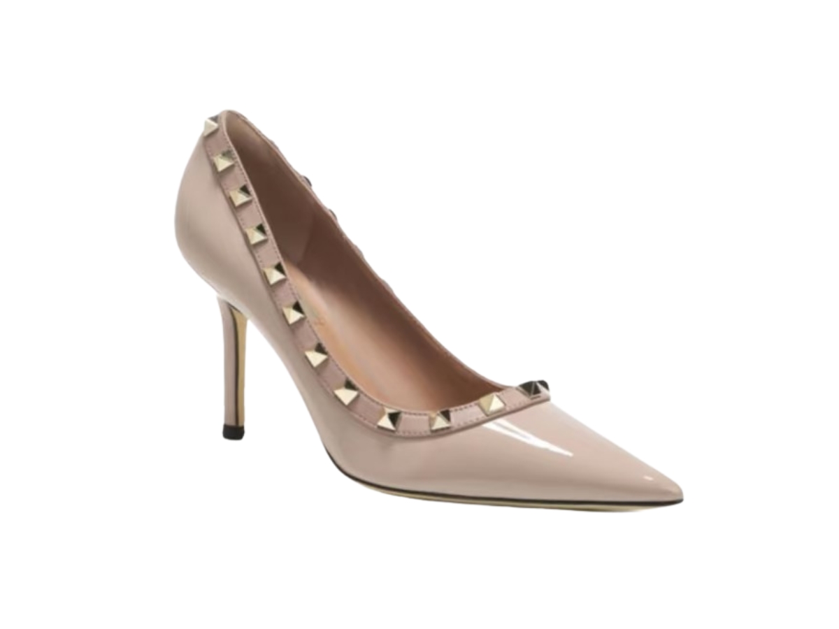 Buy Valentino Rockstud Pointed Toe Heels Beige Nude (W) at Sasom – Authentic and Ready to Ship