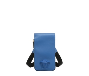Buy Versace La Medusa Wearable Pouch Blue at Sasom – Authentic and Ready to Ship