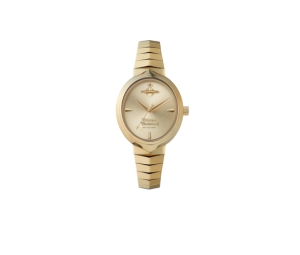 Buy Vivienne Westwood Armour Champange Dial Gold Stainless Steel Bracelet at Sasom – Authentic and Ready to Ship