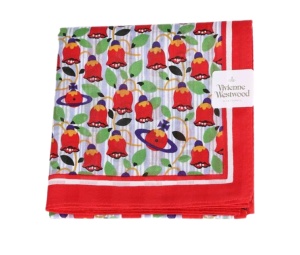 Buy Vivienne Westwood Handkerchief Red Floral Pattern at Sasom – Authentic and Ready to Ship