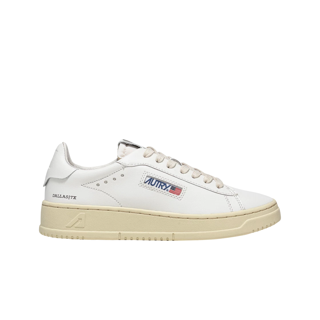 W) Autry Dallas Low Leather Sneakers White | SASOM